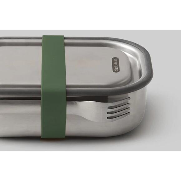 black & blum Stainless Steel Lunch Box Large (Olive) - New - Picture 7 of 8